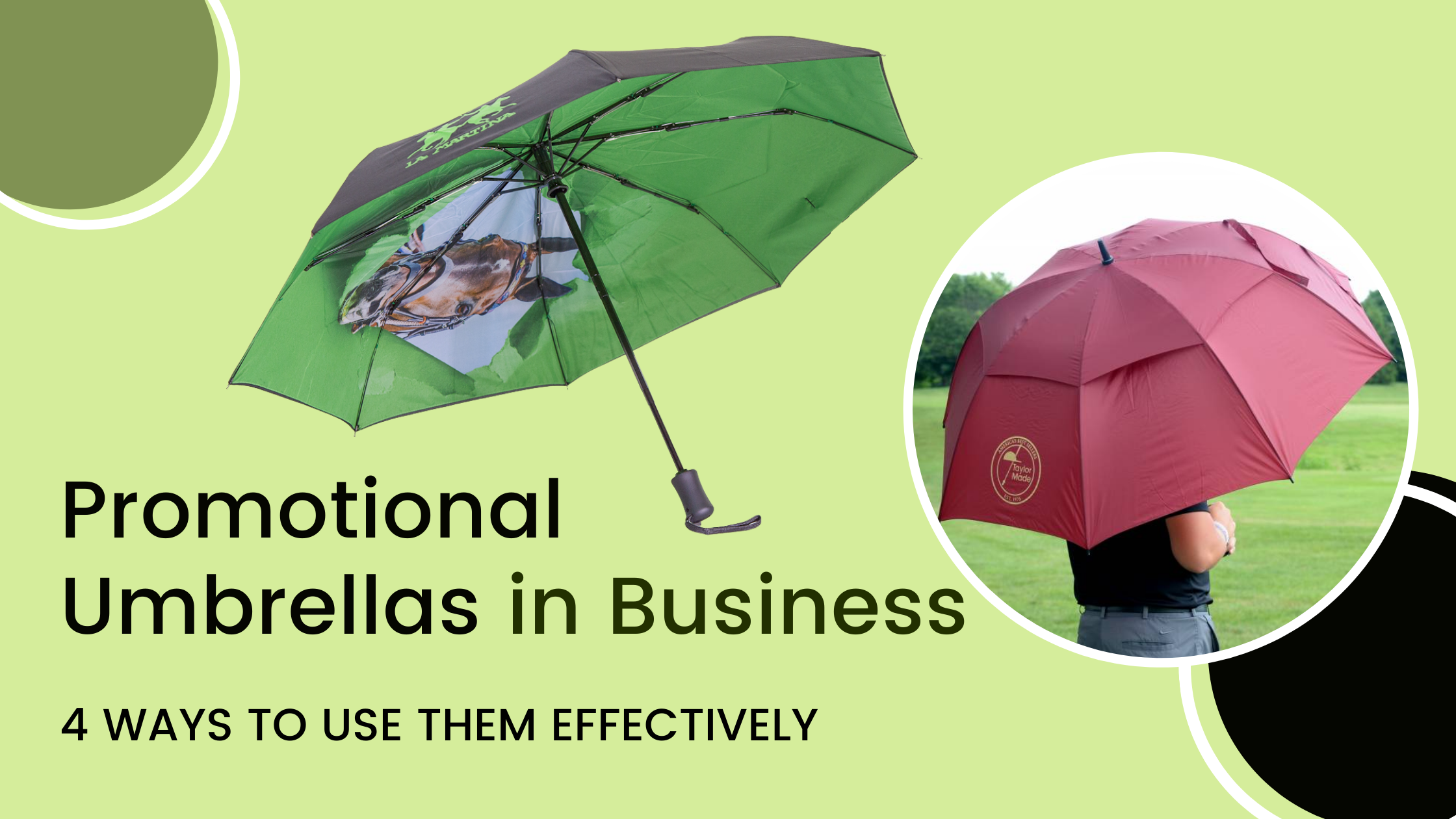 4 Ways to use promotional umbrellas in Business