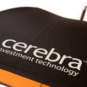 Cerebra promotional umbrella logo