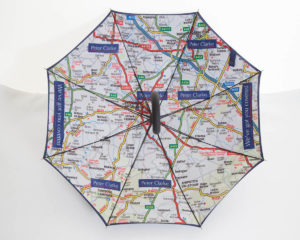 under side print promotional umbrellas