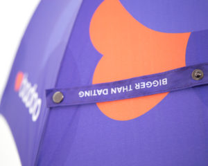 badoo promotional umbrellas